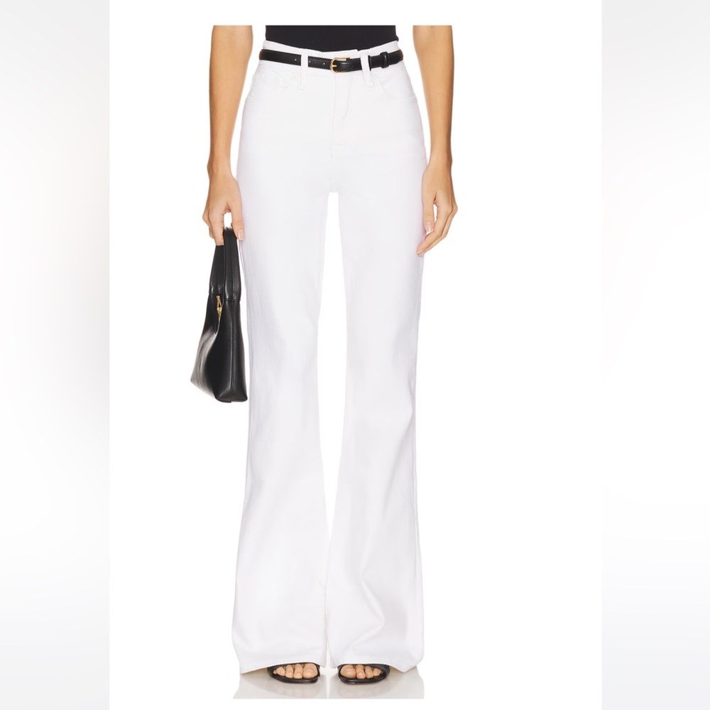 GOOD AMERICAN Good Legs Flare white jeans Size 20, NWT